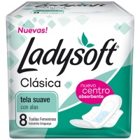 TOALLAS FEMENINAS LADYSOFT CLASICA X8