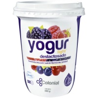 YOGUR COLONIAL DESLACTOSADO FRUTOS DEL BOSQUE 500 GR
