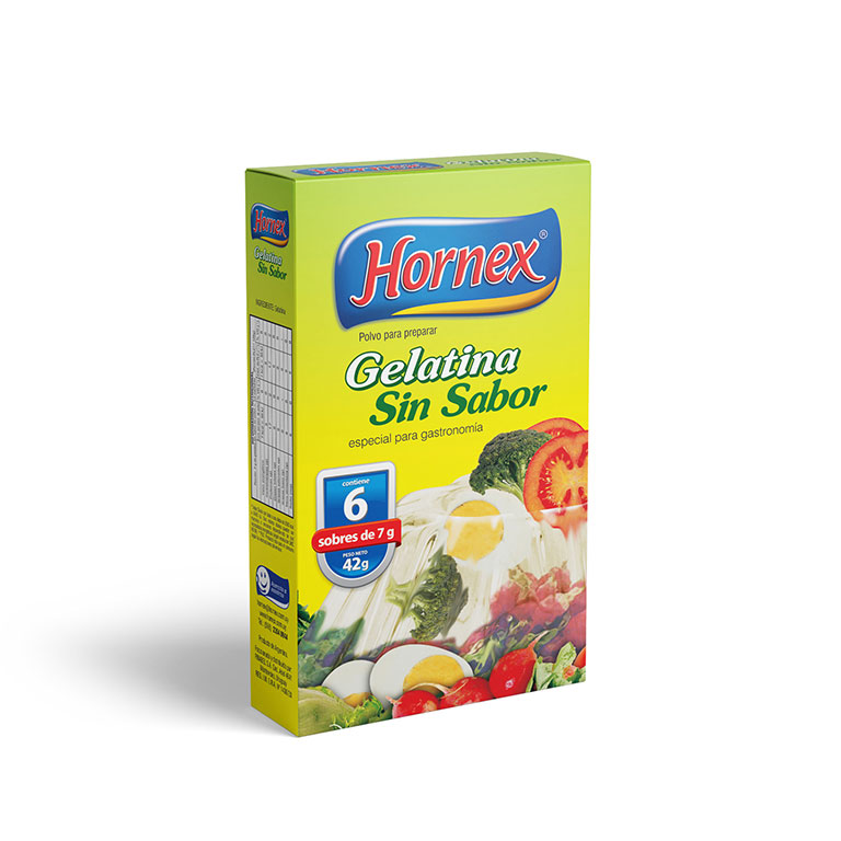 GELATINA HORNEX SIN SABOR 6 UNID. Provision Bella Vista