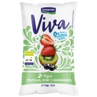 YOGUR VIVA CONAPROLE FRUTILLA Y KIWI 1L