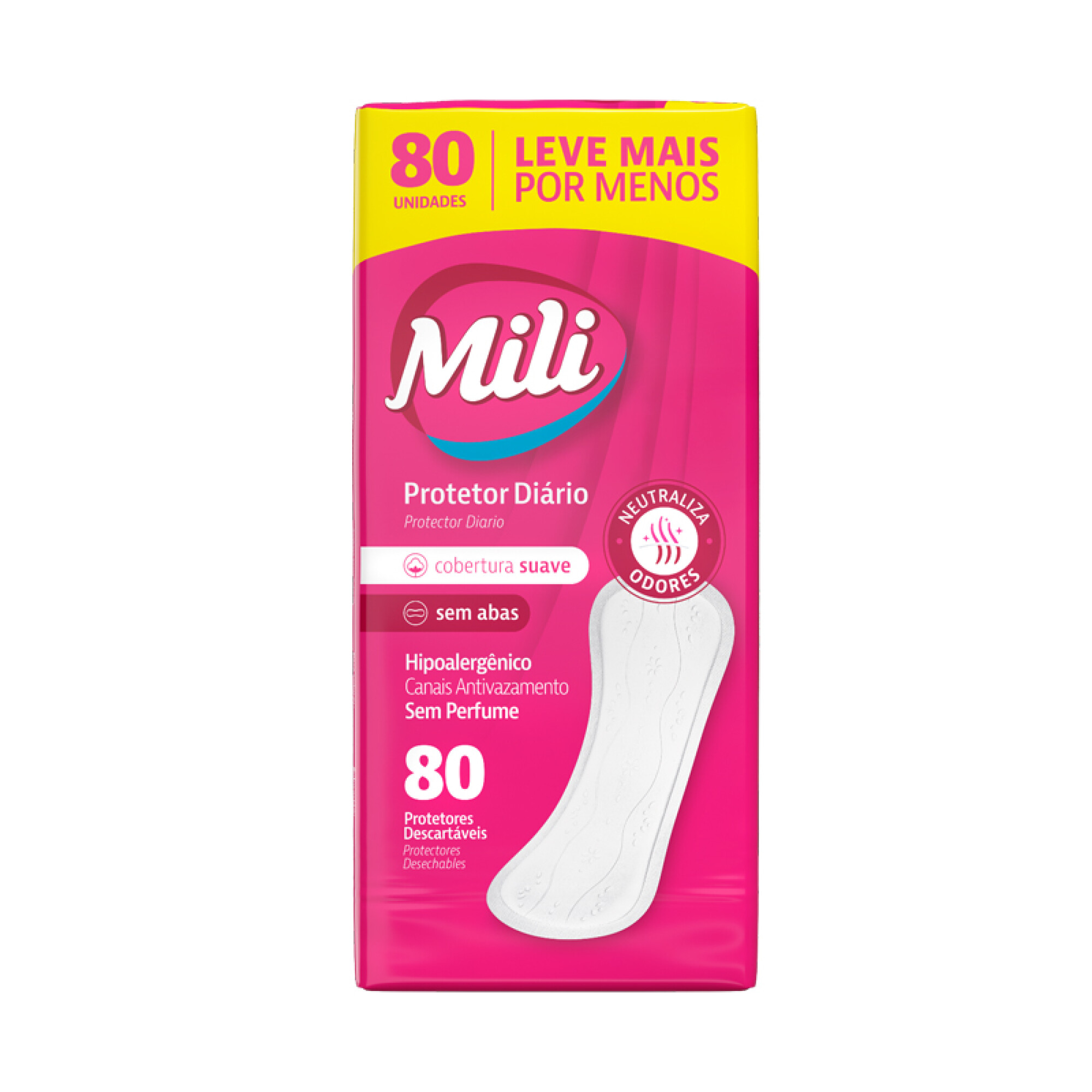 PROTECTORES DIARIOS MILI X 80 UNIDADES – Provision Bella Vista