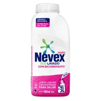 JABON PARA LAVARROPAS LIQUIDO NEVEX PARA DILUIR BICARBONATO X2 500 ML