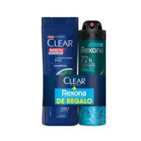 PACK CLEAR MEN SHAMPOO 400 ML + ANTITRANSPIRANTE REXONA XTRACOOL 150 ML